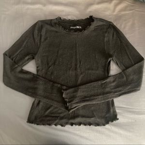 Hollister black mock-neck long sleeve.